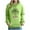 Hoodie - Green, variant on Womens Christmas Top Loose Casual Hoodies Winter Holiday Sweatshirt Funny Xmas Tree Vintage Hoodies Long Sleeve Vacation Trendy Tops 2025