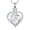 Steel-White, variant on Heart Urn Necklace for Ashes Cremation Jewerly, Double Heart Birthstone Crystal Pendant Necklace for Women Memorial Jewelry Ashes Keepsake Lockets Holder