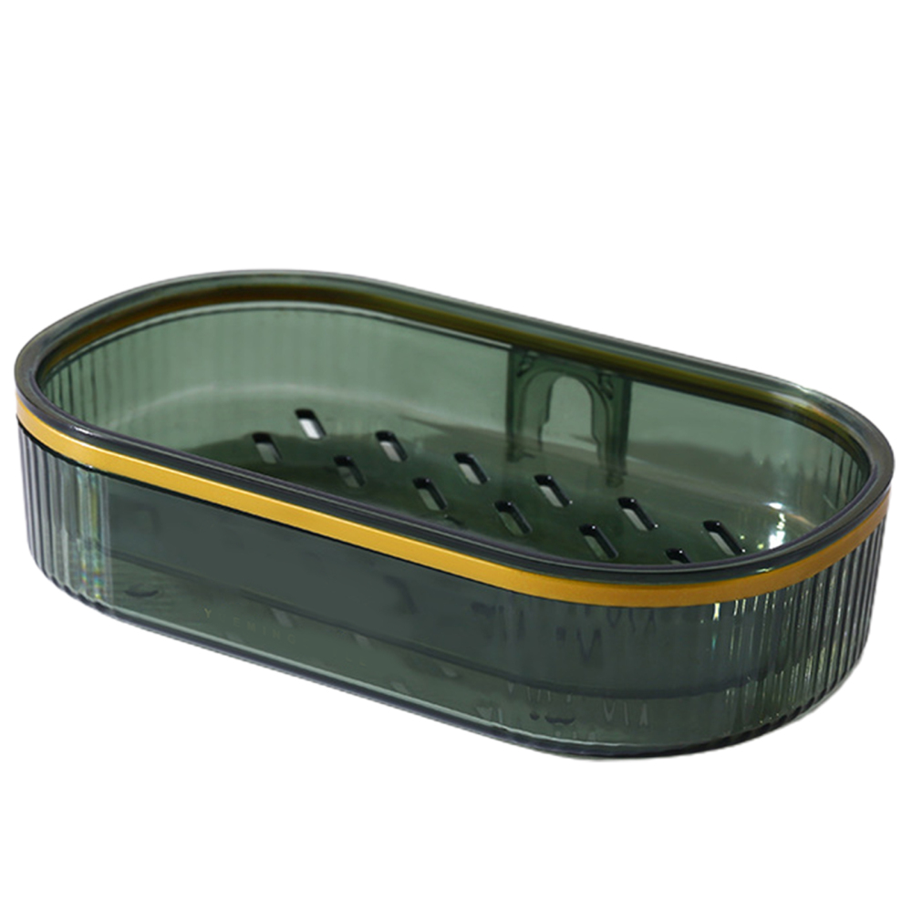 Hhdxre Self Draining Soaps Dishes with Drip Tray Dual Layer Removable