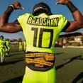 thumbnail image 4 of Battle Sports Crime Scene Chrome Football Back Plate - Adult, 4 of 4