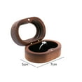 thumbnail image 6 of VEAREAR Ring Box Retro Solid Wood Storage Box Transparent Visible Design Display Jewelry Holder Wedding Ring Holder Bracelet Necklace Box Engagement Supplies, 6 of 8