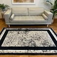 thumbnail image 4 of Alfa Rich 3x5 Cheetah Leopard Animal Pattern Beige Black Washable Woven Cotton Reversible Runner Rugs, 4 of 4