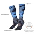 thumbnail image 4 of Naloa Black And Blue Lightning Dragon Thigh High Socks Extra Long Stretchy Sock Women Over Knee High Opaque Stocking Daily Wear, 4 of 6
