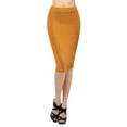 thumbnail image 4 of Thanth Womens Waist Band Streychy Solid Pencil Skirt(Plus Size Available), 4 of 4