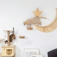 thumbnail image 5 of MYZOO Lack Floating Modern Wall Mounted Cat Shelves, Medium, Oak, (8 Pack), 5 of 6