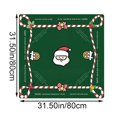 thumbnail image 7 of vlrwzc Santa Claus Mahjong Mat, Anti-Slip Noise Reduction Game Table Cover for Tile Games, Cards, Board Games, 31.5 x 31.5 in, 1 Pack, 7 of 7