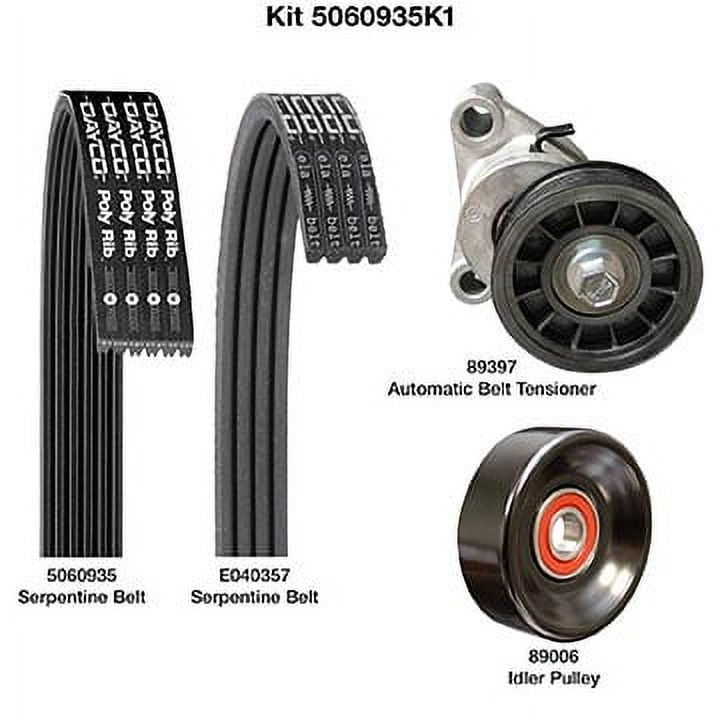 Dayco 5060431K1 - Serpentine Belt Drive Component Kit Fits