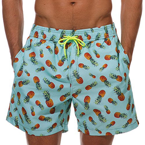 SILKWORLD Men's Swim Trunks Quick Dry Shorts with Pockets 