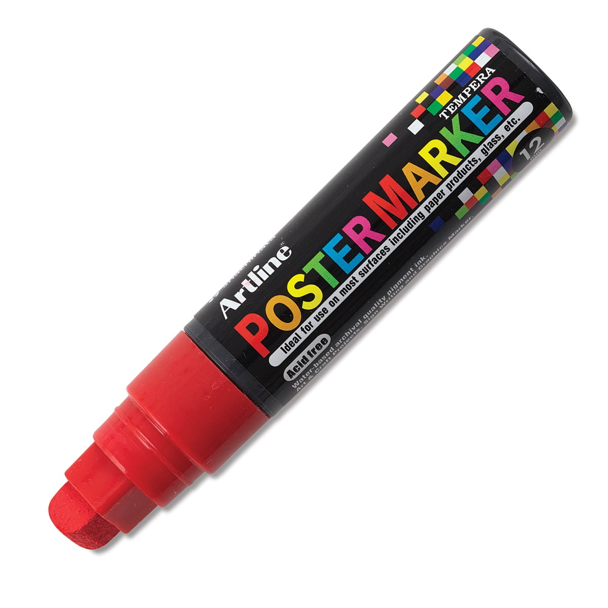 Artline Poster Markers 12 mm Tip, Red