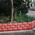 thumbnail image 4 of DEEPCRAFF 4Pcs Plastic Decorative Garden Fence for Yard Partition and Garden Edging in Red, 4 of 8