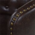 thumbnail image 3 of Home Square 30" Faux Leather Low Back Bar Stool in Vintage Brown - Set of 3, 3 of 11