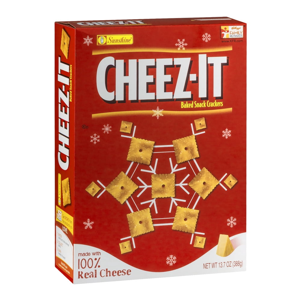 Cheez It Baked Real Chease Snack Crackers, 13.7 Oz.