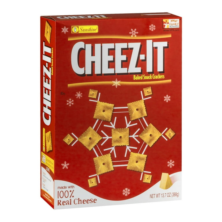 Cheez It Baked Real Chease Snack Crackers, 13.7 Oz. - Walmart.com