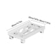 thumbnail image 3 of Adjustable Computer Tower Stand | Mobile Desktop Rack with 4 Locking Caster Wheels for PC Case | Ventilated Cart | Fits 7-11in Width | Plastic | White Black | 16.9x11in, 3 of 6