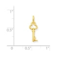 thumbnail image 4 of 14k Yellow Gold Key Letter L Initial Charm Pendant, 4 of 4