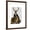 Brown Frame, variant on Art.com Deer and Chair Full Art Print by Fab Funky, White Frame Wall Art, 17" x 21"