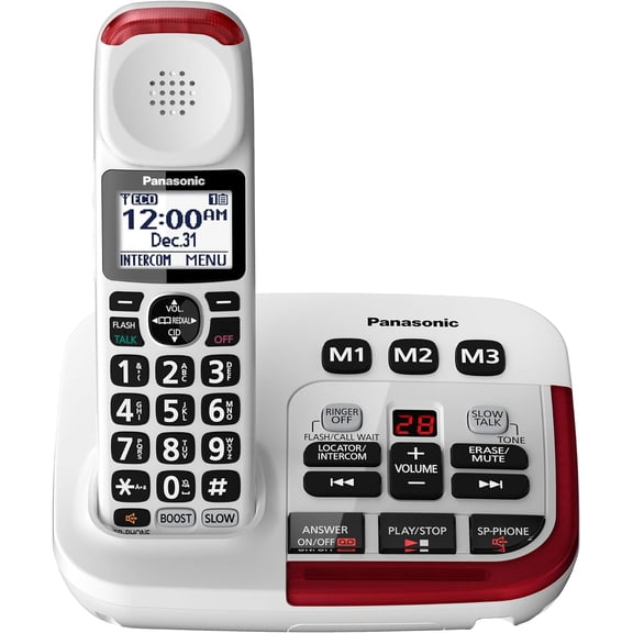 Restored Panasonic KX-TGM420W 1 Handset Amplified Cordless Phone (Refurbished)