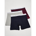 thumbnail image 2 of Men's Tommy Hilfiger 09TE015 Printed Boxer Briefs - 3 Pack (Delf Blue XL), 2 of 4