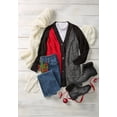 thumbnail image 6 of Woman Within Plus Size Shaker Button-Front Cardigan Sweater, 6 of 6