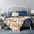 thumbnail image 5 of Yibo Cow Floral Blanket Flannel Soft and Comfortable Anti-static Bed Sofa Blanket, 5 of 7