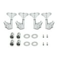 thumbnail image 4 of Chrome Tuning Pegs for 4 Strings for Electric or Acoustic Guitars for Professional Musicians, 4 of 9
