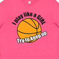 thumbnail image 4 of Inktastic I Play Like a Girl... Try to Keep Up Youth T-Shirt, 4 of 5