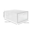 SWETRACE 5 Pcs Clear Stackable Shoe Storage Boxes, Transparent Sneaker ...