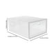 thumbnail image 2 of GOOHOCHY Caja de plástico para guardar zapatos, 5 unidades, apilable, tipo cajón, 2 of 8