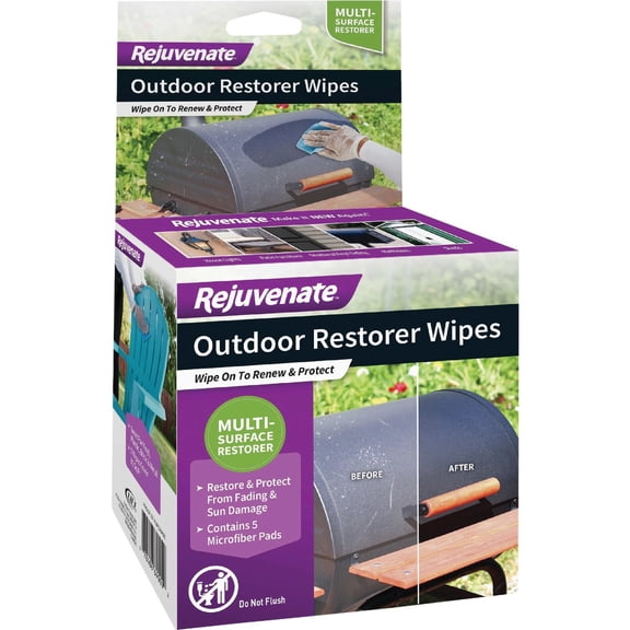 Rejuvenate Rjrestwipes6 Restorer Wipes Furniture Cleaner, 6 Wipes