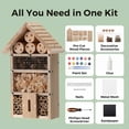 thumbnail image 5 of TT Nature DIY Insect Hotel Kit, Kids Gardening Toy, Build & Paint Wooden Bee House, Pollinator Habitat for Bee, Butterfly & Ladybug, Outdoor Educational Garden Craft Set for Children., 5 of 9