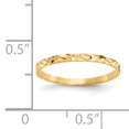 thumbnail image 2 of Bague Enfant en Or Jaune 14K avec Diamants et Zigzag, 2 of 2