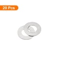thumbnail image 3 of Uxcell M6 304 Stainless Steel Flat Washers, 6x12x0.5mm Ultra Thin Flat Spacers for Screw Bolt, 20 Pack, 3 of 5