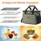 thumbnail image 2 of Bolsa de almuerzo Lifewit, grande, aislante, 15 L, color verde oscuro, 2 of 7