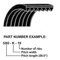 RAParts 86518908 New Tractor Fan Belts Fits Ford NH TS100 TS110 TS90 5640  