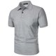 thumbnail image 4 of pstuiky camisetas de manga corta para hombre, Camisa de manga corta con cuello vuelto, versátil, de color liso y estilo informal para hombre camisas casuales para hombre s, 4 of 5