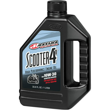 Maxima 30-22901 Scooter 4T Oil - 10W30 - Liter (Best 10w30 Motorcycle Oil)