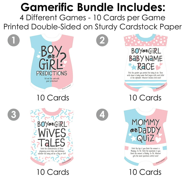Gender Reveal Bundle Gender reveal games Gender reveal 