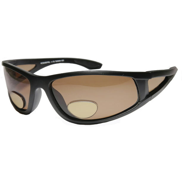 Mens Sports Wrap Around Sunglasses Polarized Bifocal Lens Fly Fishing ...