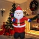 thumbnail image 5 of Decoración de muñecas de muñeco de nieve inflable con luz LED para decoración de fiesta de jardín de Navidad JShteea El nuevo, 5 of 9