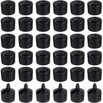 36pcs 28/410 Flip Top Dispensing Cap Black Replacement Bottles Caps Reusable Plastic Bottle Cap Flip Top Caps for Shampoo Moisturizer Squeeze Bottles Dispensing Caps - Inner Diameter 28mm