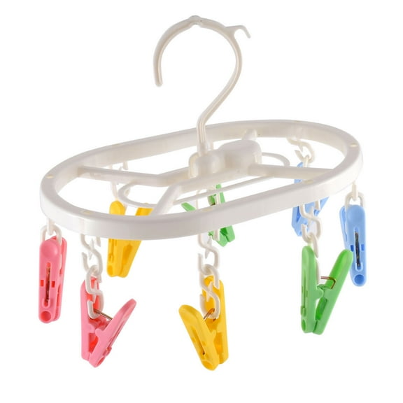 Unique Bargains 8 Pegs Underwear Glove Socks Drying Rack Clotheshorse Hanger