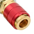 thumbnail image 4 of Riwesomey Adaptador de soldadura TIG de conector rápido refrigerado por aire para manguera M6 Suministros de soldadura Rojo Riwesomey TO008389-03, 4 of 6