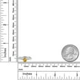 thumbnail image 6 of Gem Stone King 10K Two Tone Gold Yellow Citrine and Lab Grown Diamond Engagement Ring for Women | 0.63 Cttw | Round 5MM | Gemstone November Birthstone | Size 6, 6 of 6