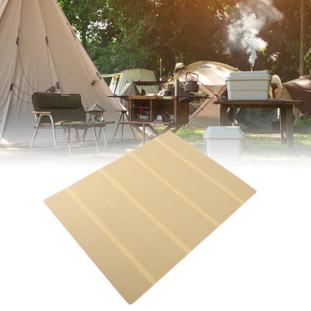 Foldable Camping Table Pad, Waterproof Heat Resistant Prevent Slip Rubber Folding Camping Table Mat with Grip Surface, for Picnic