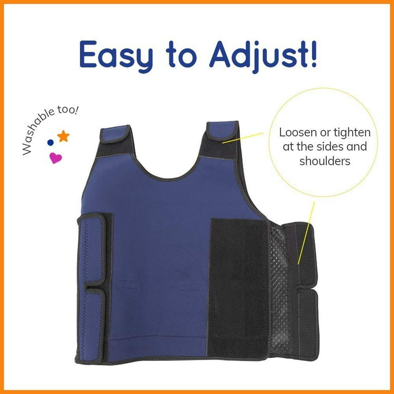 Weighted Compression Vest - Black - Helps with Mood & Attention