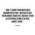 thumbnail image 2 of ArtsyQuotes 18x15 Black Ornate Wood Framed with Double Matting Museum Art Print Titled - Ryan Ferreras Quote: Stepping Stones, 2 of 4