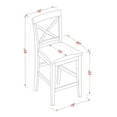 thumbnail image 6 of YAPB5-OAK-C 5 Pc counter height Dining set - high top Table and 4 Dining Chairs., 6 of 6