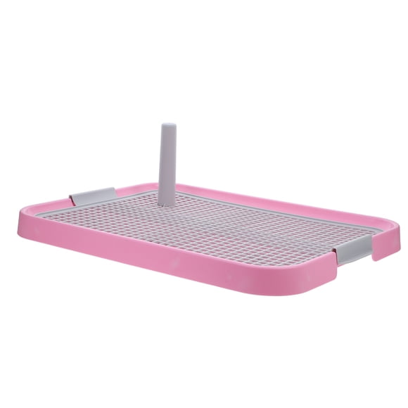 LOLIPPYY Grass Patch For Dogs Potty Dog Toilet Potty Tray Pink ABS 1Set