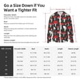 thumbnail image 4 of Yiaed Red Mushrooms Print Sun Shirts UPF 50+ Protection Hoodie Rash Guard Shirt UV Shirt Long Sleeve Fishing Outdoor Lightweightase-Medium, 4 of 5