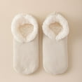 thumbnail image 5 of Dxzfnsa Women's Soft Slipper Socks Womens Warm Cozy Fuzzy Sleeper Socks Home and Thick Insulation Solid Color Socks, 5 of 6